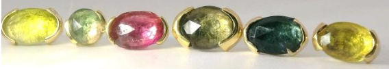 Tourmaline Bezel Set
